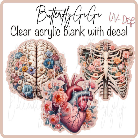 Floral Medical UV DTF