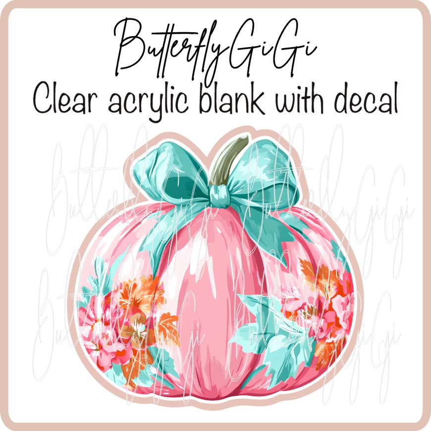 Fall Floral Pumpkin