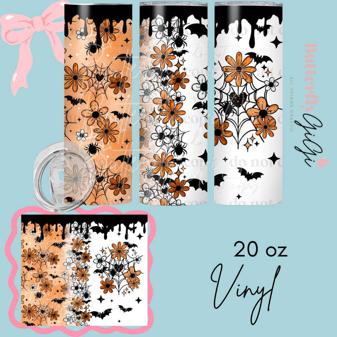 Floral Web  20oz Vinyl Wrap