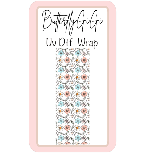 Wrap Flowers Small UV Dtf