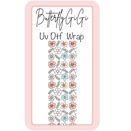 Wrap Flowers Large UV Dtf
