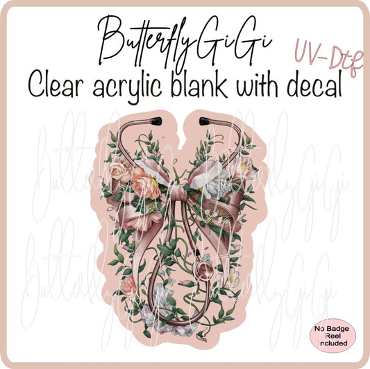 UVDTF Medical Flower Stethoscope