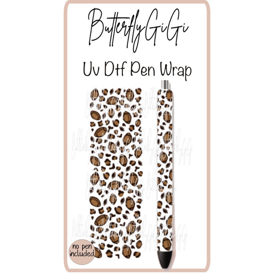 Wrap Football Leopard Uv Dtf