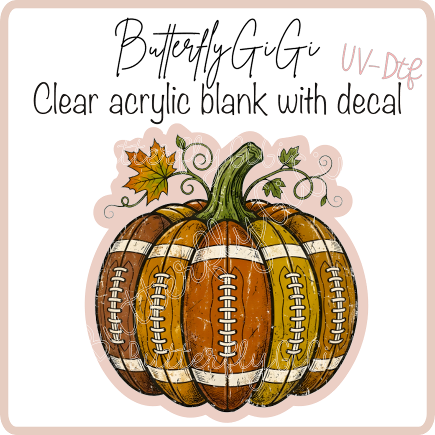 Footballs Pumpkin UvDtf