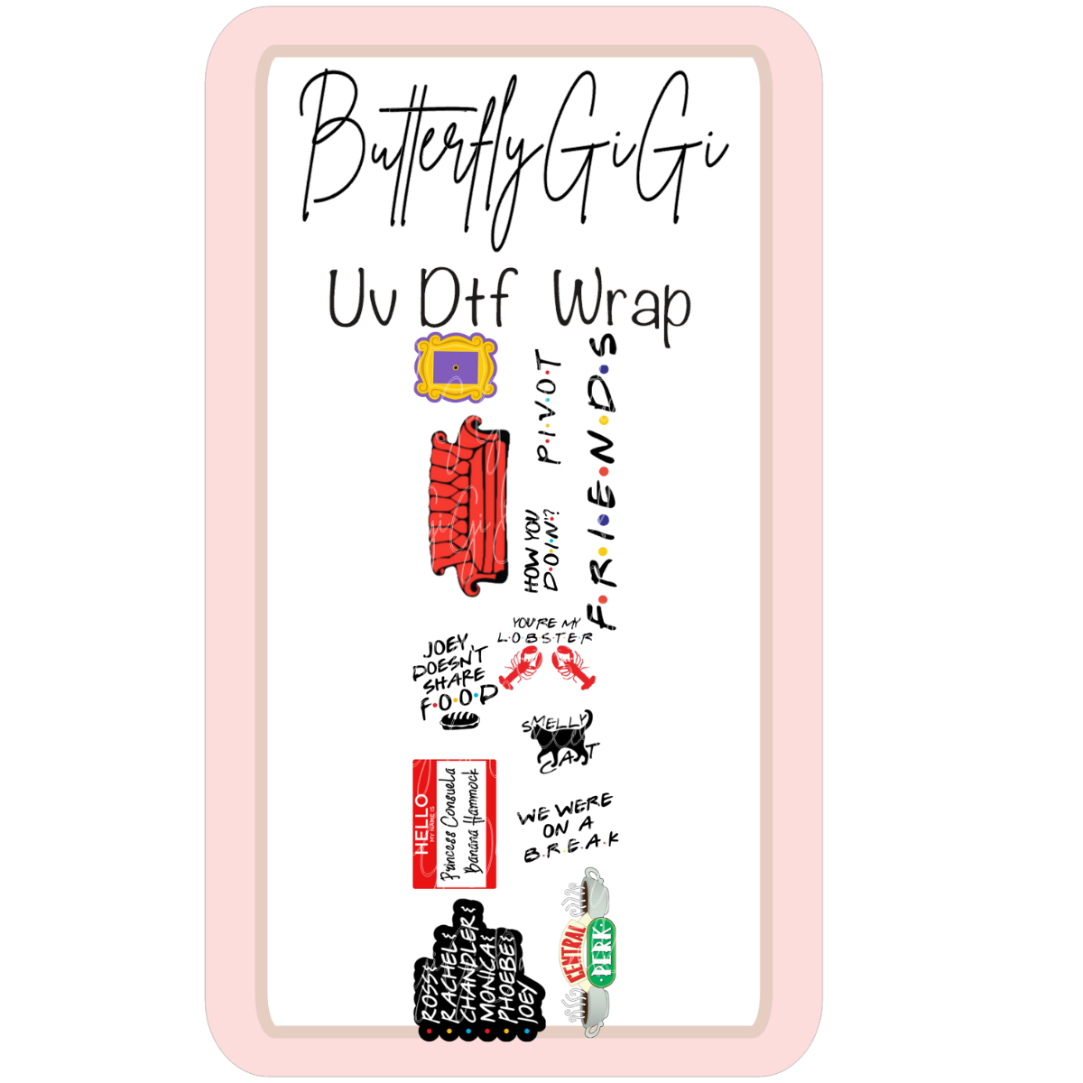 Wrap Friends1 UV Dtf