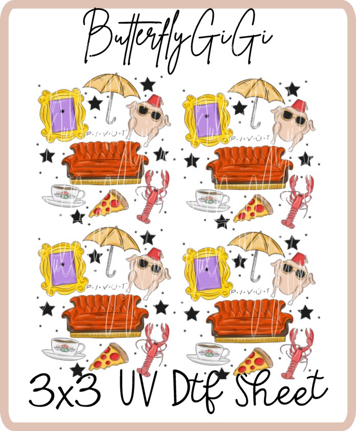 Friends UV Dtf SHEET