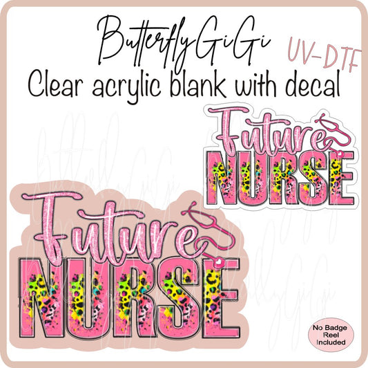 Medical Leopard Print Future Nurse