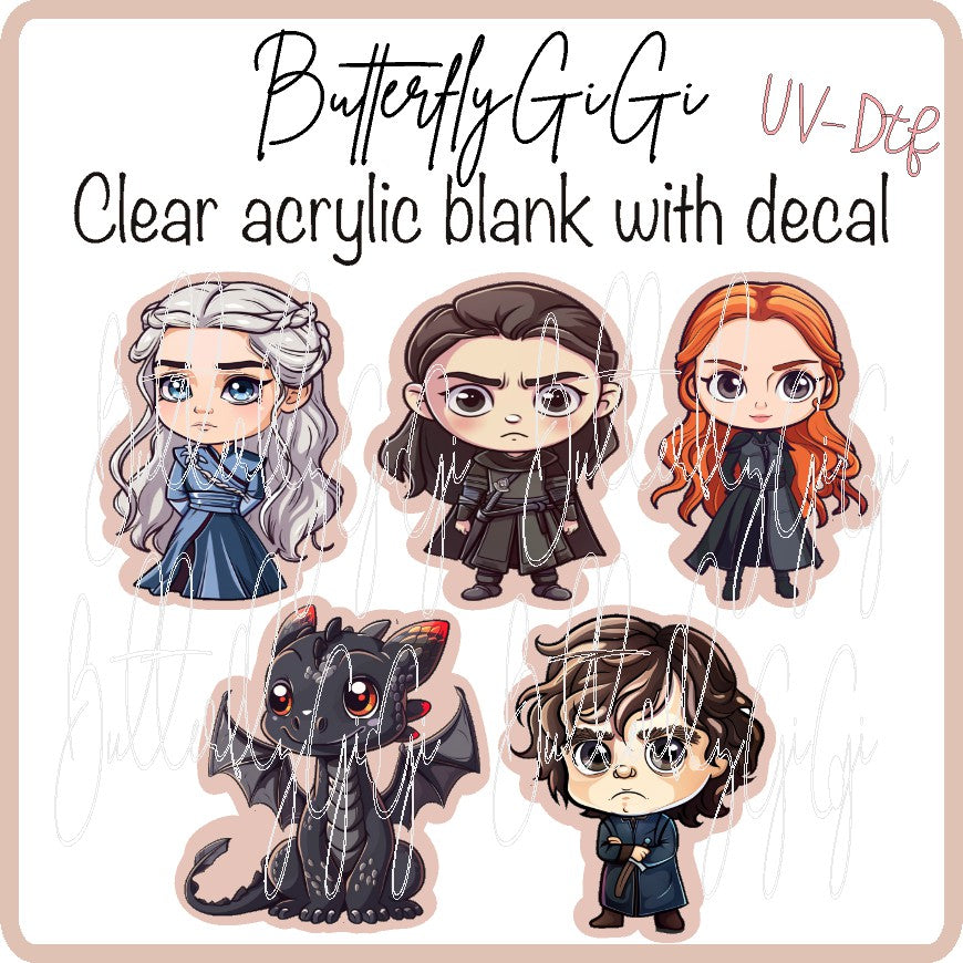 G O T characters UV DTF