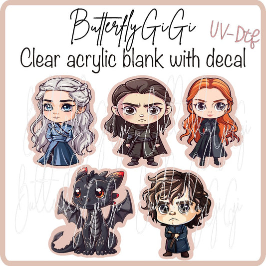 G O T characters UV DTF