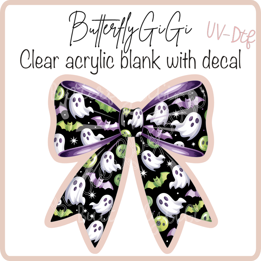 Ghost Bat Bow UvDtf