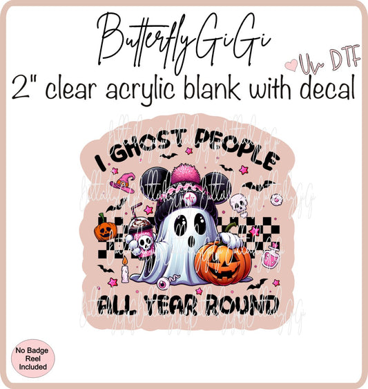 UVDTF Halloween Ghost People Mouse