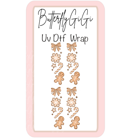Gingerbread Uv Dtf Wrap
