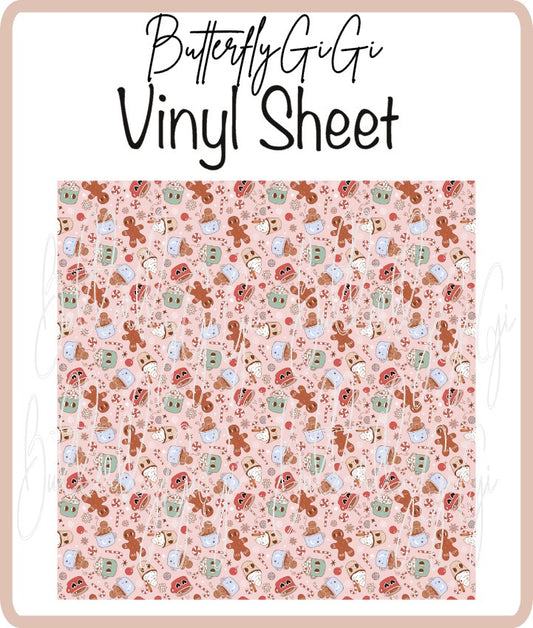 Vinyl Gingerbread Hot Chocolate  Sheet