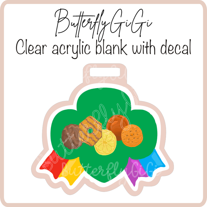 Girl Scout Badge Buddy Acrylic Blank & Decal