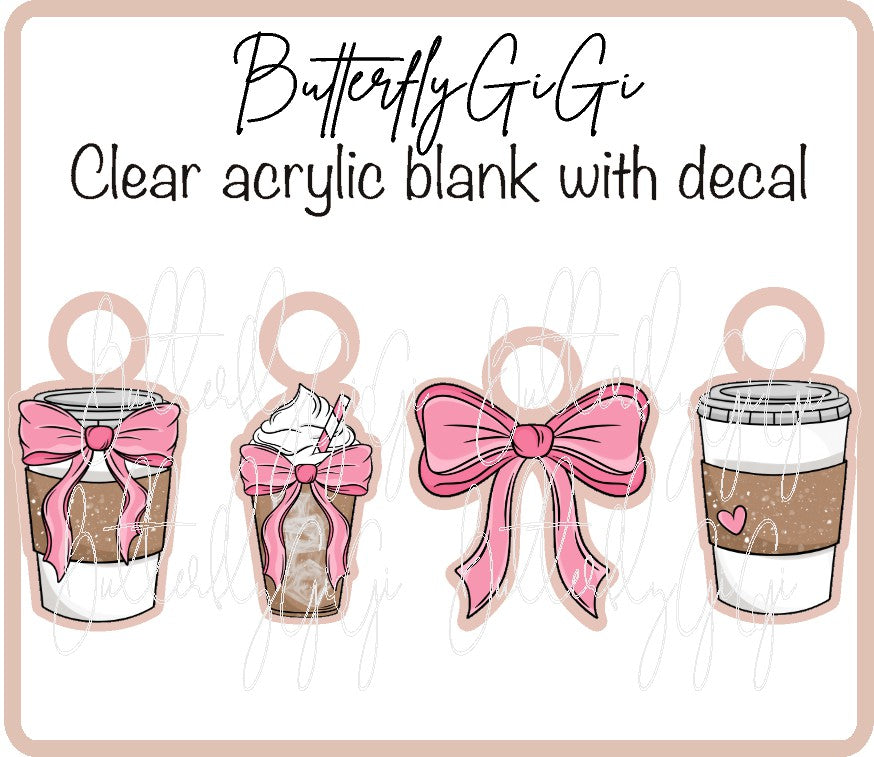 Girly Coffee UVDTF Charms