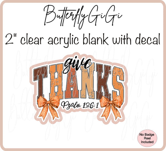 Fall Give Thanks