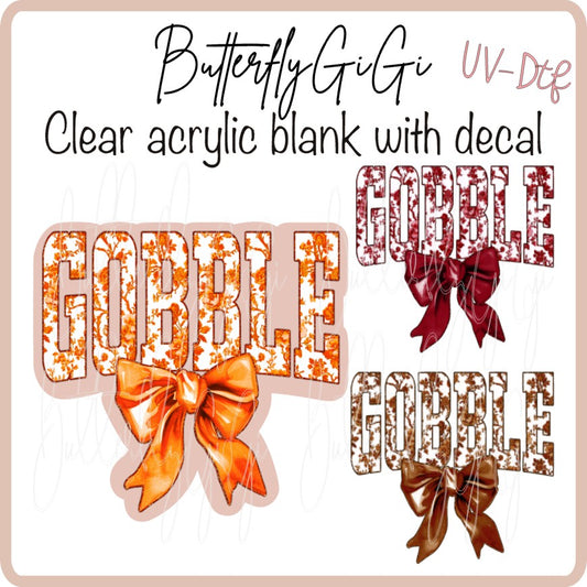 UVDTF Fall Gobble  Bow