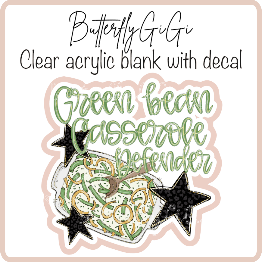 Green bean casserole defender