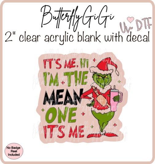 UVDTF Christmas It's me, Mean One