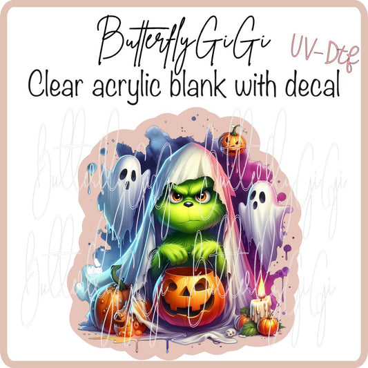 UVDTF Halloween Grinchie Pumpkin