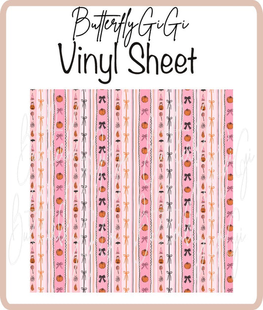 Vinyl Halloween Coquette  Sheet