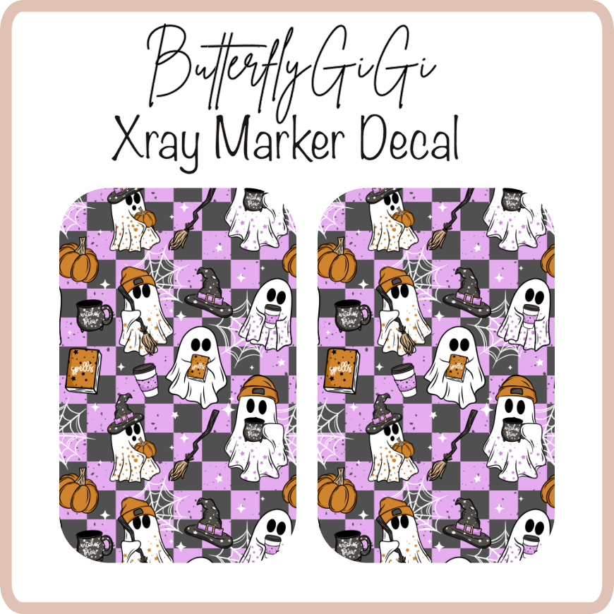 Halloween Ghosts X ray Markers Decal