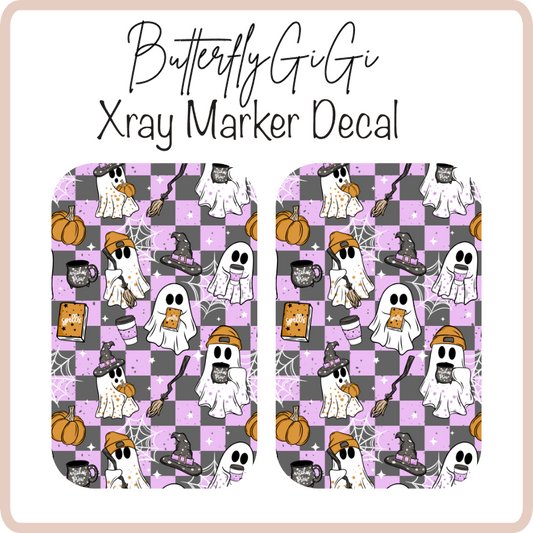 Halloween Ghosts X ray Markers Decal