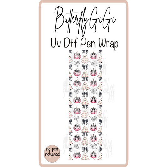 Wrap Halloween Pink Uv Dtf