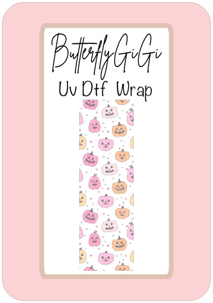 Wrap Halloween Pumpkin UV DTF