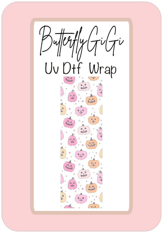 Wrap Halloween Pumpkin UV DTF