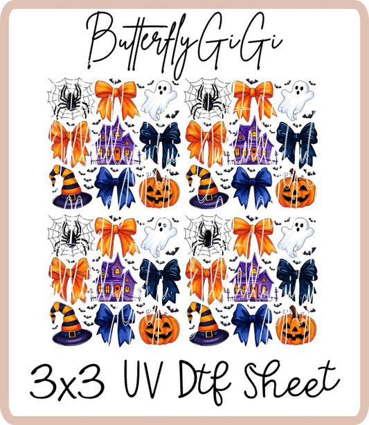 Halloween Spooky UV Dtf SHEET