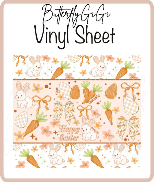 20 oz Happy Easter Orange