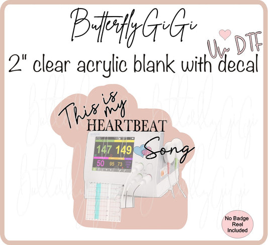 UVDTF Medical Heart Beat Song L & D
