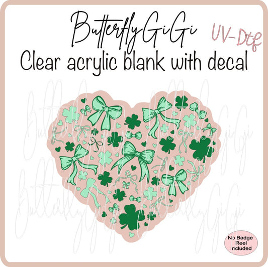 UVDTF Holiday Heart Clover