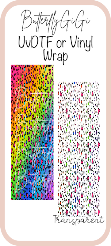 Heart Leopard Rainbow Wrap
