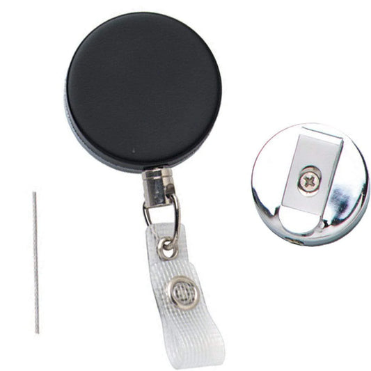 Heavy Duty Steel Cable Badge Reel with Belt Clip