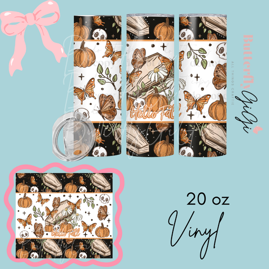 Hello Fall 20oz Vinyl Wrap
