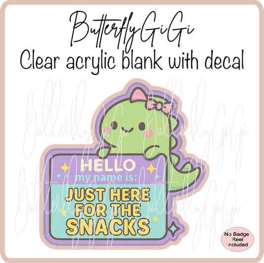 Hello here for snacks