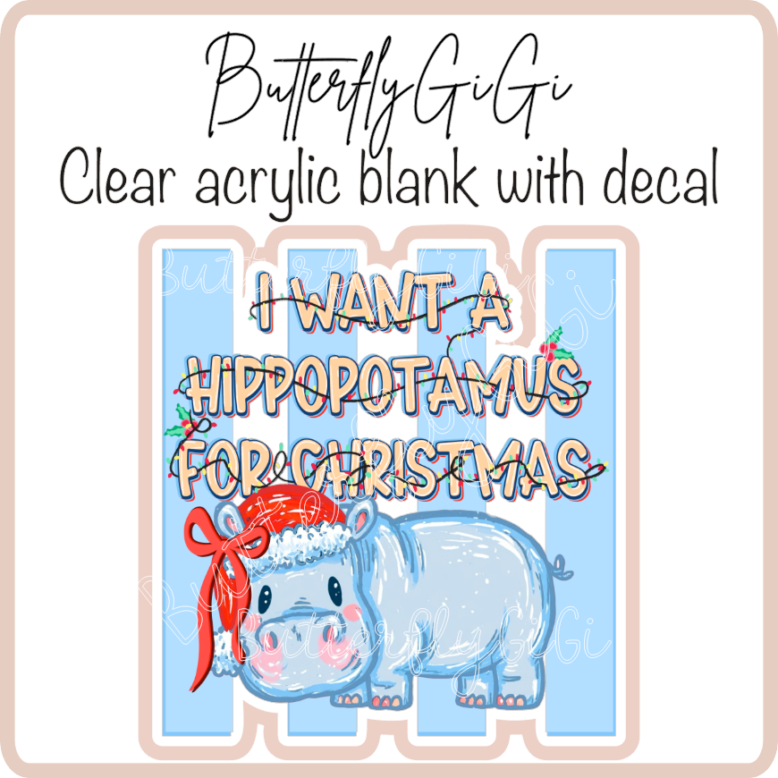 Hippopotamus Christmas