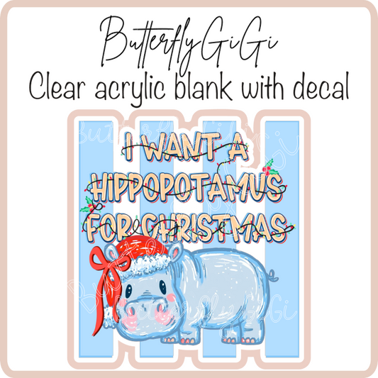 Hippopotamus Christmas