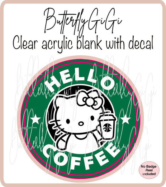 Character Kitty Hello Coffee