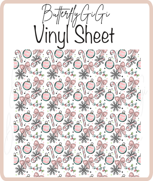 Holly Jolly  Vinyl Sheet