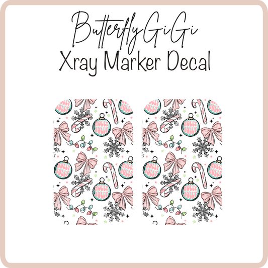 Holly Jolly X ray Markers Decal