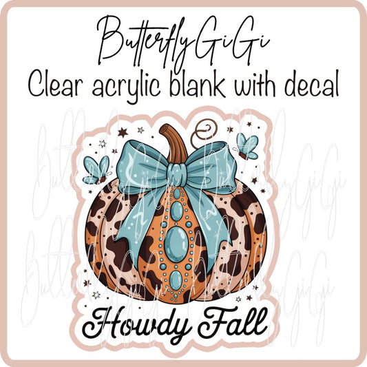 Fall Howdy Fall Teal Pumpkin