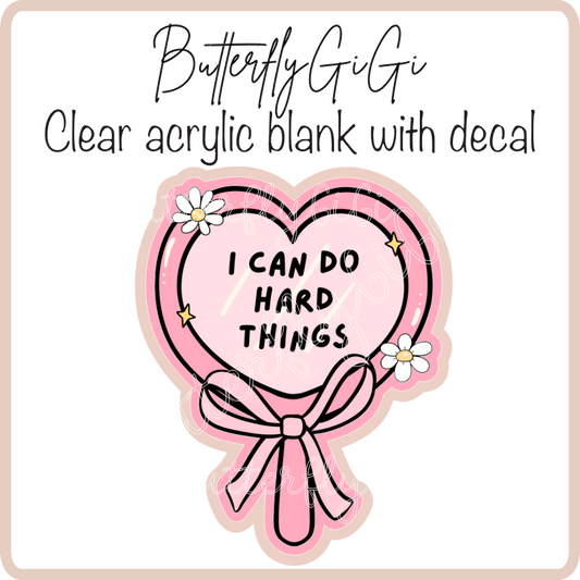 I can do Hard things Bow