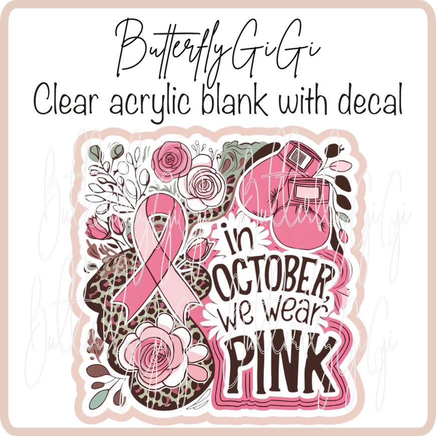 In October wear pink Floral