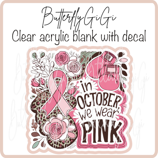 In October wear pink Floral