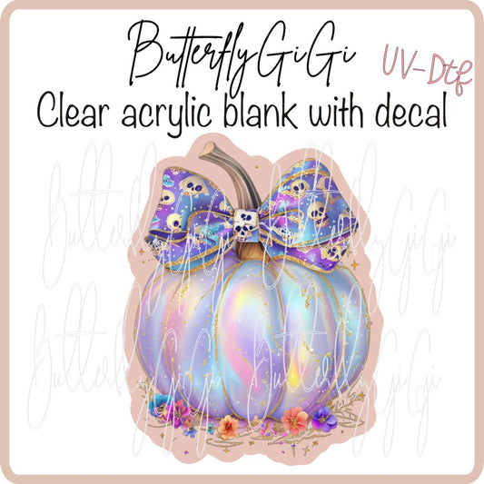 UVDTF Halloween Iridescent Pumpkin