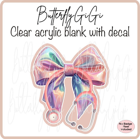 Medical Bow Iridescent Stethoscope