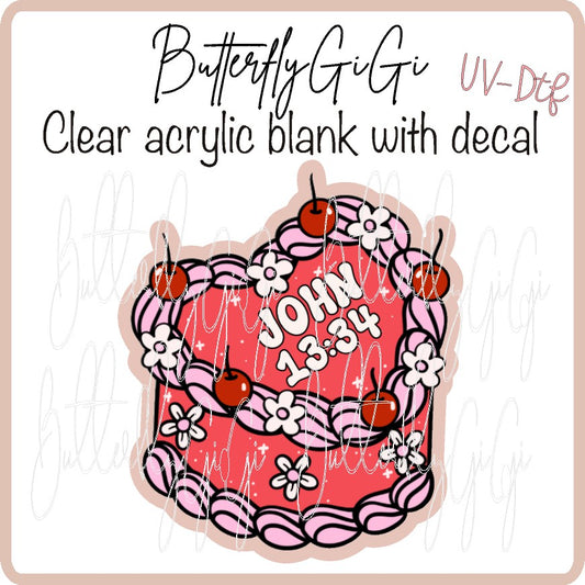 John 13:34 Valentine UV DTF